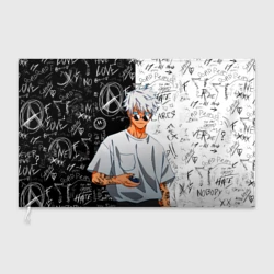 Флаг 3D Сатору Годжо в очках - магическая битва