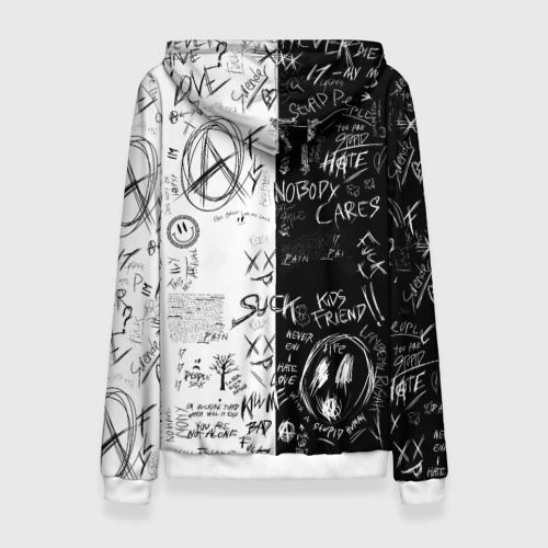 Женская толстовка 3D Сатору Годжо в очках - магическая битва - фото 2