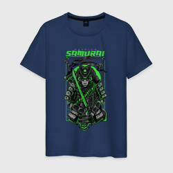 Самурай в доспехах с мечом – Мужская футболка хлопок с принтом купить со скидкой в -20%