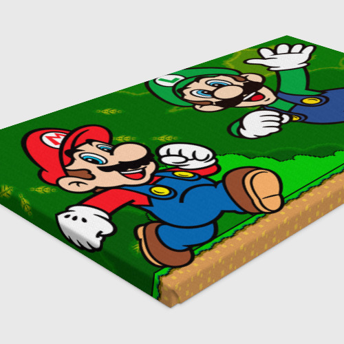 Холст прямоугольный Luigi & Mario, цвет 3D печать - фото 4