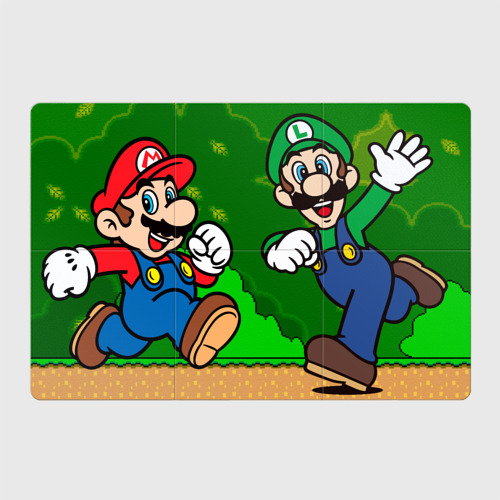 Магнитный плакат 3Х2 Luigi & Mario