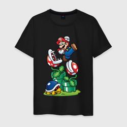 Ретро Марио – Мужская футболка хлопок с принтом купить со скидкой в -20%