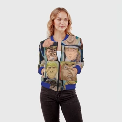 Женский бомбер 3D Лицо ГТО - фото 2