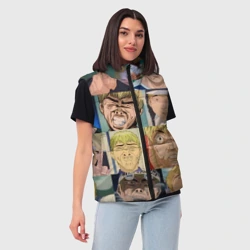 Женский жилет утепленный 3D Лицо ГТО - фото 2