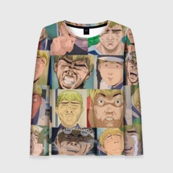 Женский лонгслив 3D Лицо ГТО