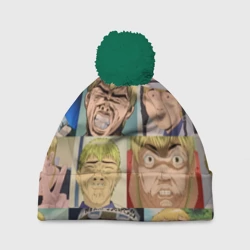 Шапка 3D c помпоном Лицо ГТО