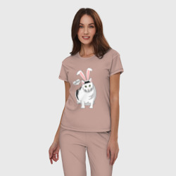 Женская пижама хлопок Кролик Бендер - 2023 - фото 2