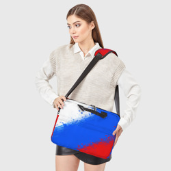 Сумка для ноутбука 3D Флаг России - триколор - фото 2