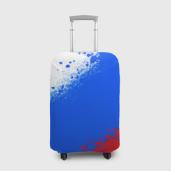 Чехол для чемодана 3D Флаг России - триколор