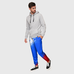 Мужские брюки 3D Флаг России - триколор - фото 2