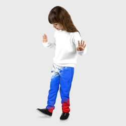 Детские брюки 3D Флаг России - триколор - фото 2