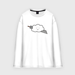 Женский лонгслив oversize хлопок Cloud Strife