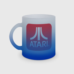 Кружка матовая стеклянная Atari logo
