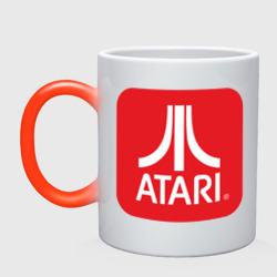 Кружка хамелеон Atari logo