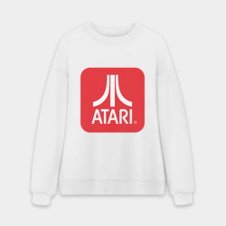 Мужской свитшот oversize без начеса хлопок Atari logo