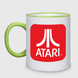 Кружка двухцветная Atari logo