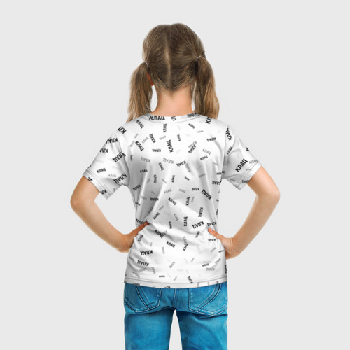Детская футболка 3D Заяц программист - клац клац клац, цвет 3D печать - фото 6