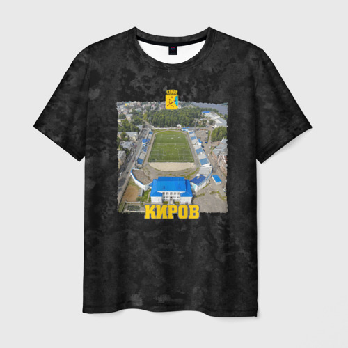 Мужская футболка 3D с принтом Киров - стадионы, вид спереди #2