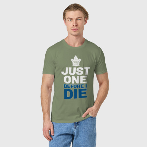 Мужская футболка хлопок Торонто нхл, цвет авокадо - фото 3