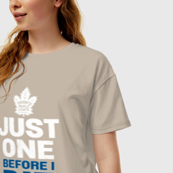 Женская футболка хлопок Oversize Торонто нхл - фото 2