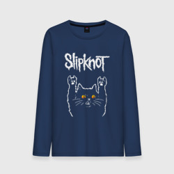 Мужской лонгслив хлопок Slipknot rock cat