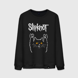 Мужской свитшот хлопок Slipknot rock cat