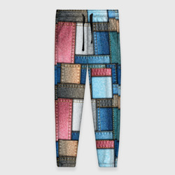 Женские брюки 3D Джинсовые лоскуты - пэчворк