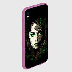 Чехол для iPhone XS Max матовый Готическая девушка Весна - фото 2