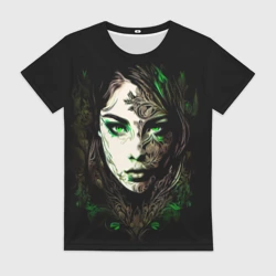 Женская футболка 3D Готическая девушка Весна