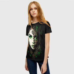 Женская футболка 3D Готическая девушка Весна - фото 2