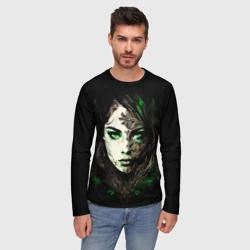 Мужской лонгслив 3D Готическая девушка Весна - фото 2