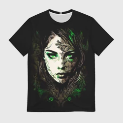 Мужская футболка 3D Готическая девушка Весна