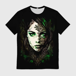 Мужская футболка 3D Готическая девушка Весна