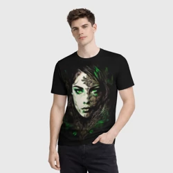 Мужская футболка 3D Готическая девушка Весна - фото 2