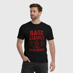 Мужская футболка хлопок Rage Against the Machine красный - фото 2