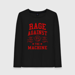 Женский лонгслив хлопок Rage Against the Machine красный