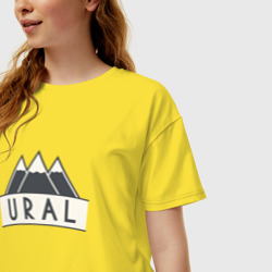 Женская футболка хлопок Oversize Ural - фото 2