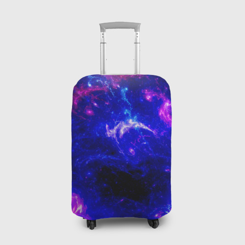 Чехол для чемодана 3D Неоновый космос со звездами, цвет 3D печать
