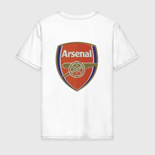 Мужская футболка хлопок с принтом Arsenal - London - goalkeeper, вид сзади #1