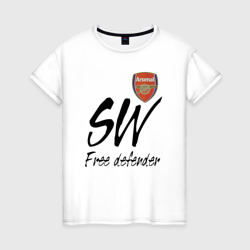 Женская футболка хлопок Arsenal - sweeper - England - London