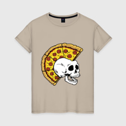 Женская футболка хлопок Pizza punk