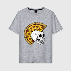 Женская футболка хлопок Oversize Pizza punk