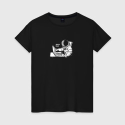 Женская футболка хлопок Space hack