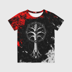 Детская футболка 3D Руны девяти миров мирового древа
