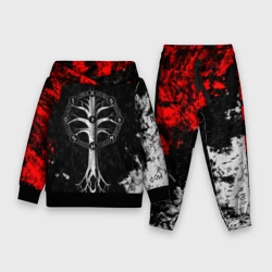 Детский костюм с толстовкой 3D Руны девяти миров мирового древа