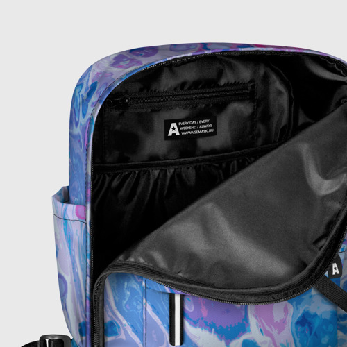 Женский рюкзак 3D Абстрактные разводы краски тай-дай - фото 6