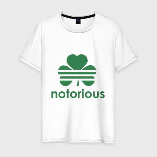 Мужская футболка из хлопка с принтом Notorious - Ireland, вид спереди №1