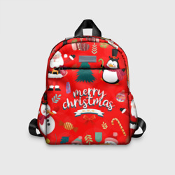 Детский рюкзак 3D Merry christmas art