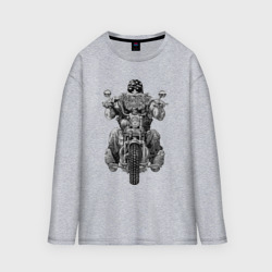 Мужской лонгслив oversize хлопок Ride biker