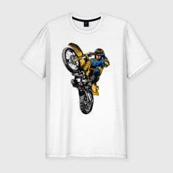 Мужская футболка хлопок Slim Motocross rider